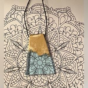Wood and acrylic pendant